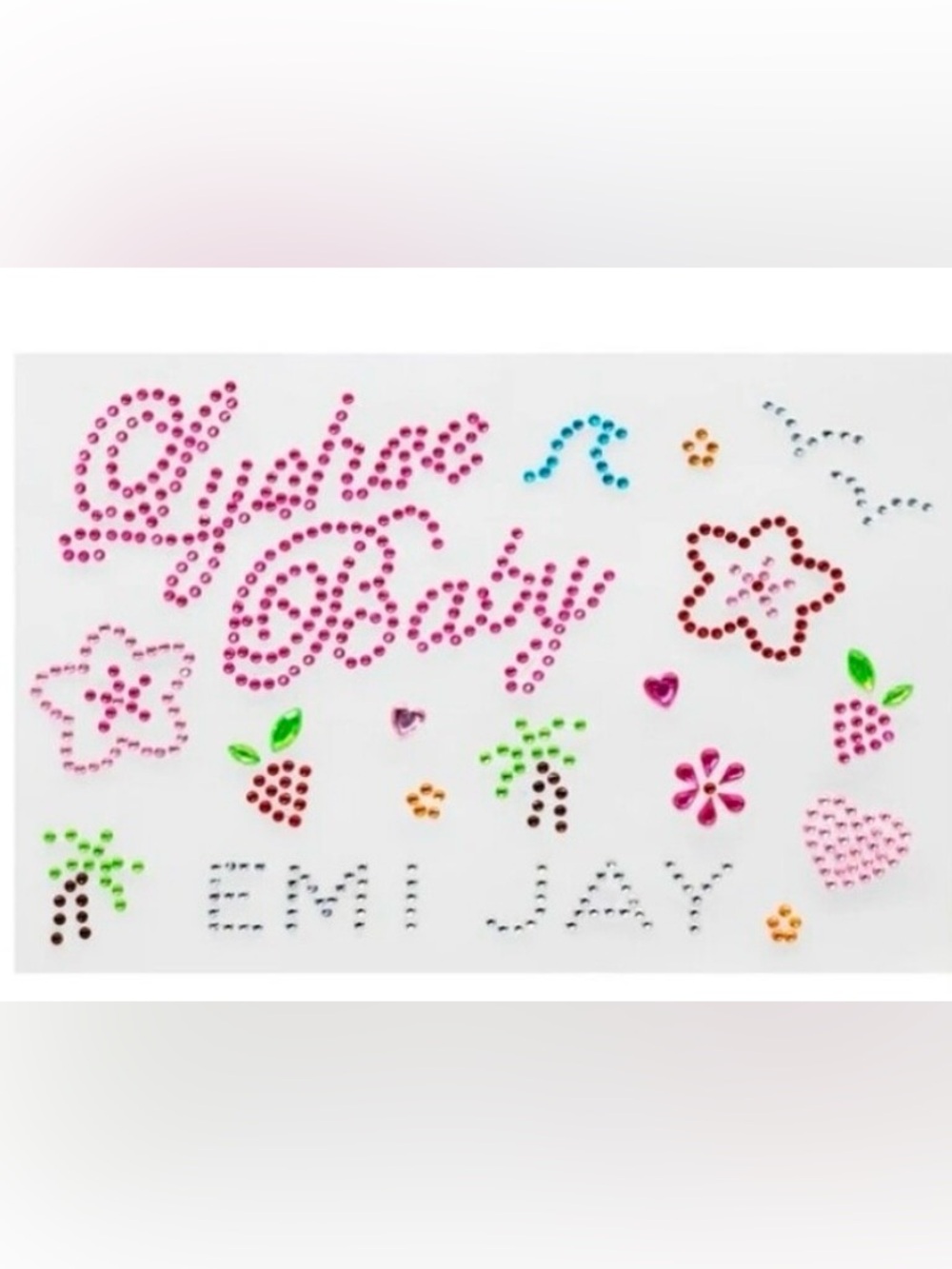 Emi Jay Pink 'Lydia Baby' Rhinestone Sticker Embellishment Set